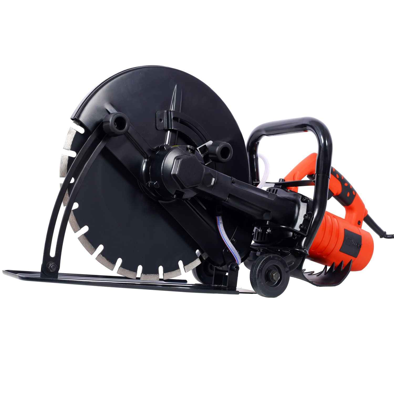 Electric 14" Cut-Off Saw — 120V, 15A, 4,300 RPM, Wet/Dry, 5" Max Cut Depth, Guide Roller (Blade Included) Durvy Supply