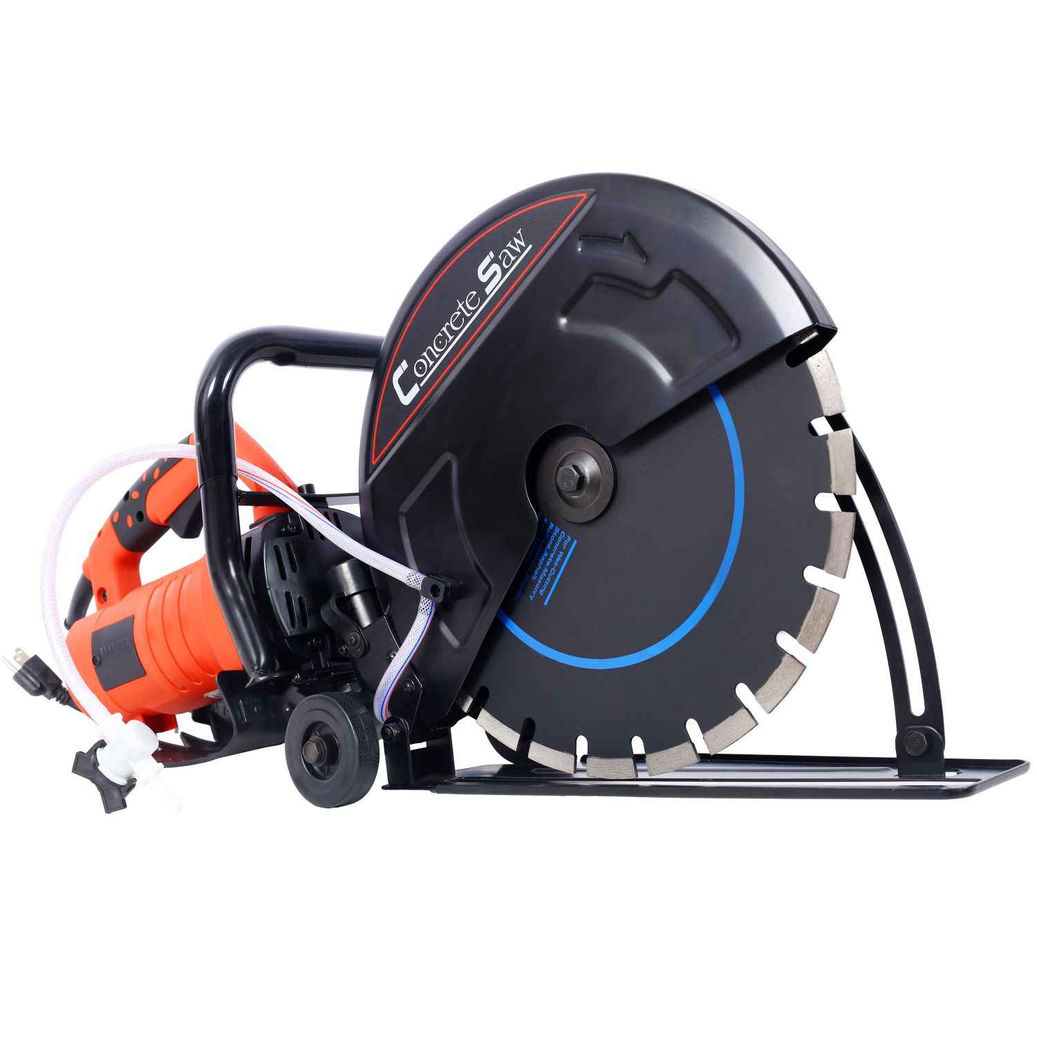 Electric 14" Cut-Off Saw — 120V, 15A, 4,300 RPM, Wet/Dry, 5" Max Cut Depth, Guide Roller (Blade Included) Durvy Supply