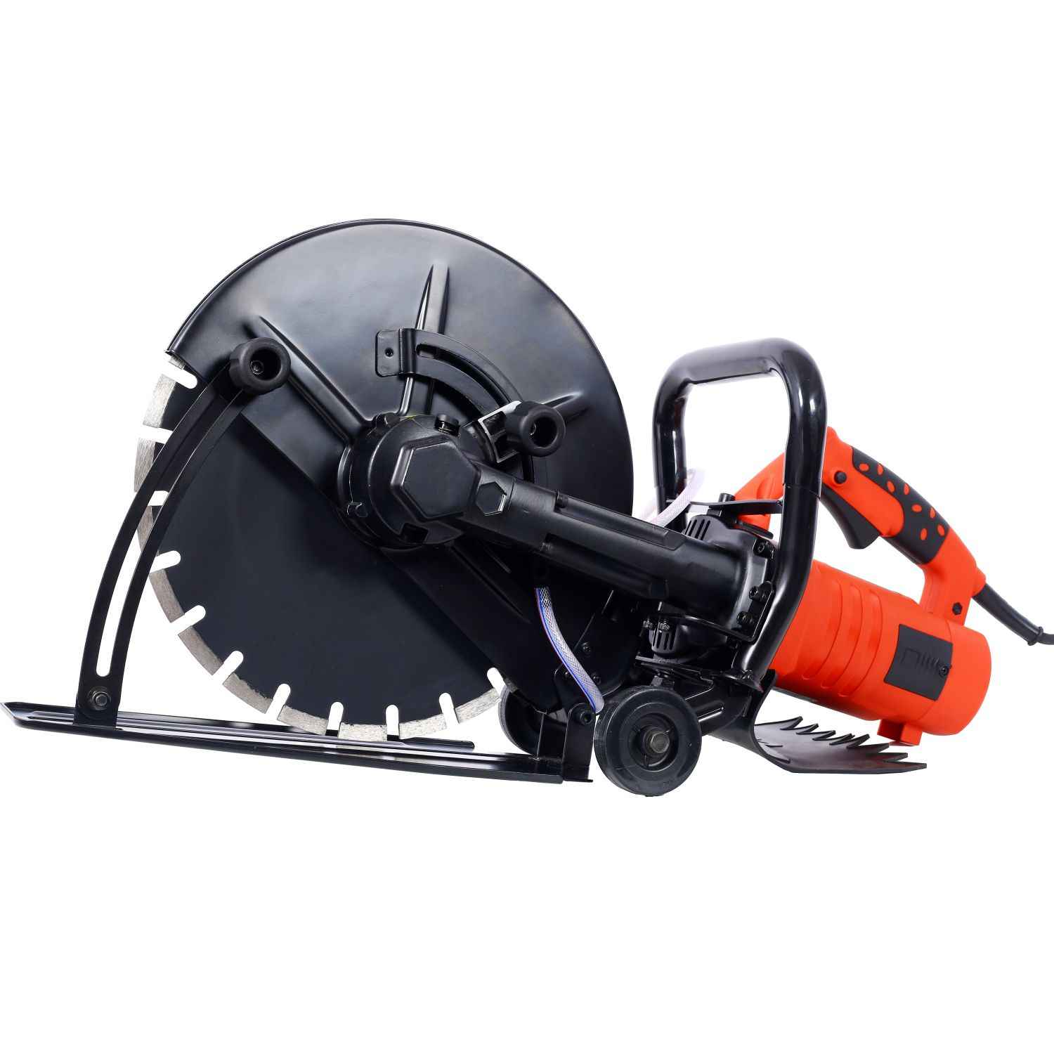 Electric 14" Cut-Off Saw — 120V, 15A, 4,300 RPM, Wet/Dry, 5" Max Cut Depth, Guide Roller (Blade Included) Durvy Supply