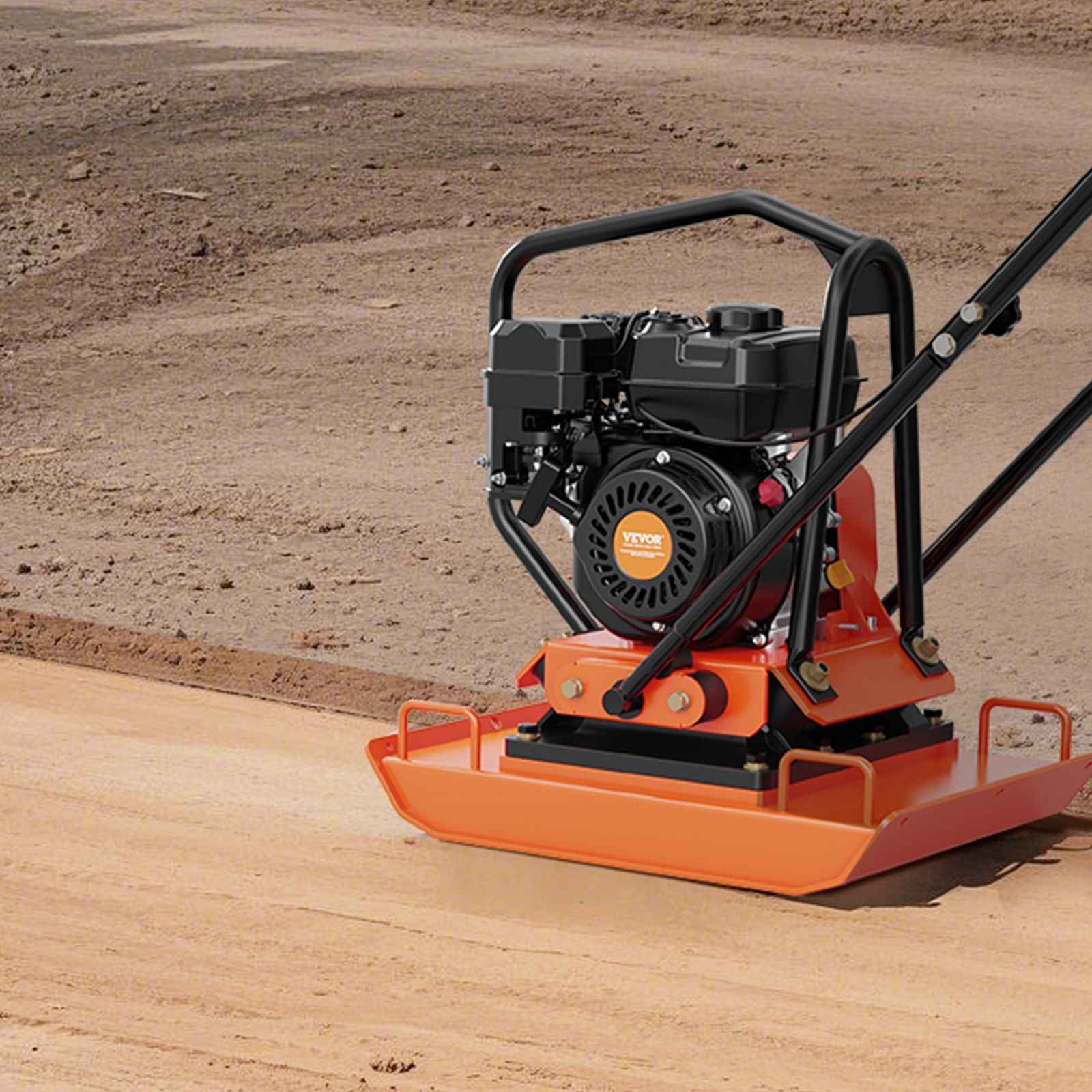 Plate Compactor 7.0 HP Engine 432 sq. in Plate 5400 RPM Ground Compactor Rammer Vevor