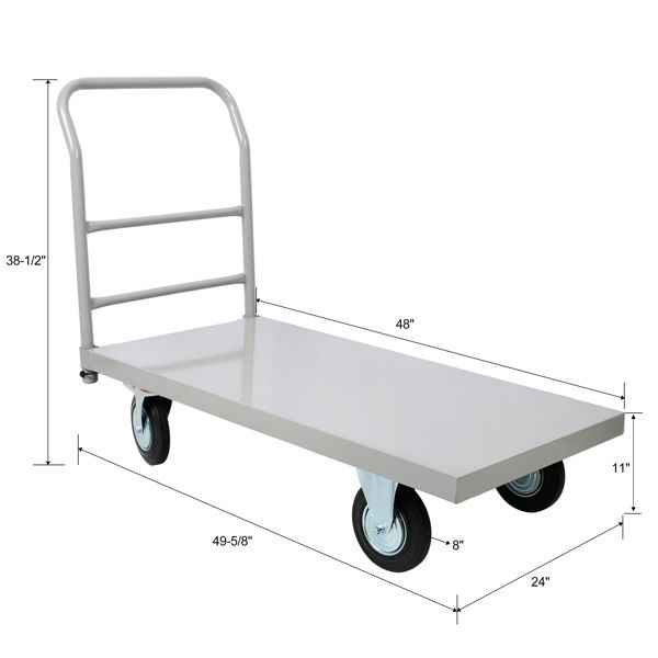 24 x 48 Heavy Duty Platform Truck 2000 lb Capacity Durvy Supply
