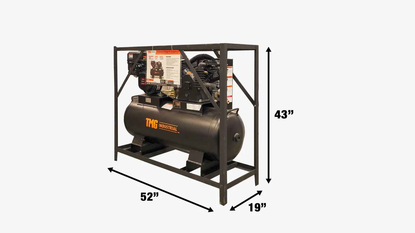 TMG-GAC40 40 Gallon Truck-Mounted Air Compressor TMG Industrial
