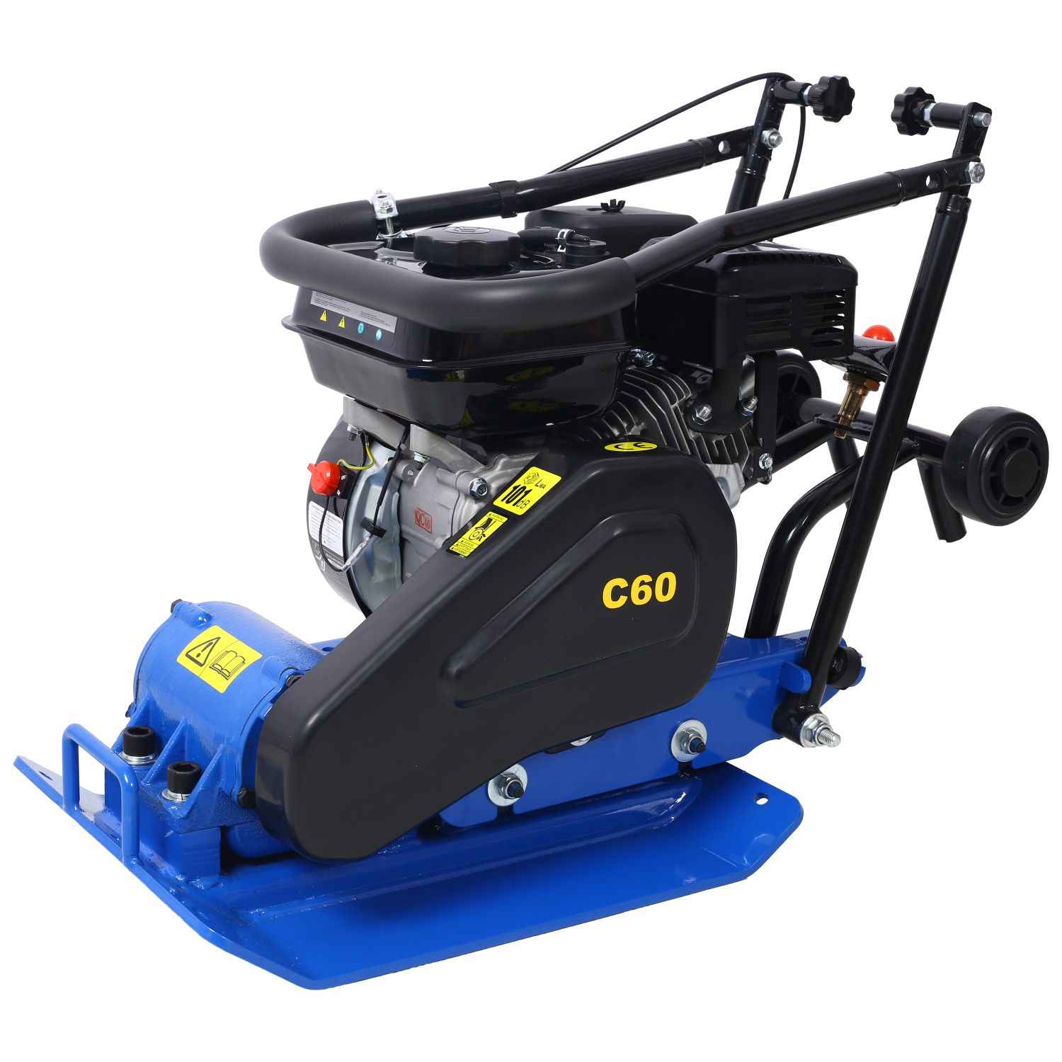 Gas Plate Compactor (212cc 6.5HP, 2700 lb Force, 5600 VPM, 20" x 14", 12" Depth) Durvy Supply