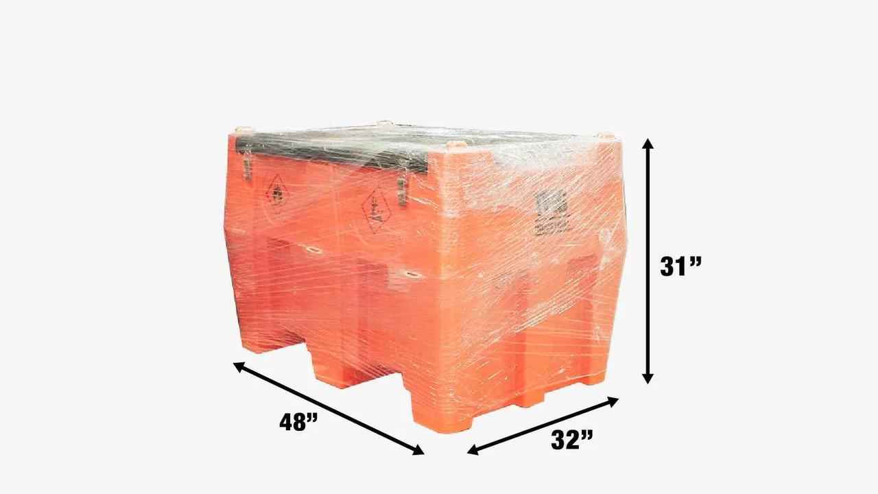 TMG Industrial TMG-DFT116 — 116 Gallon Diesel Poly Fuel Tank w/ 15 GPM Pump (Lockable Lid) TMG Industrial