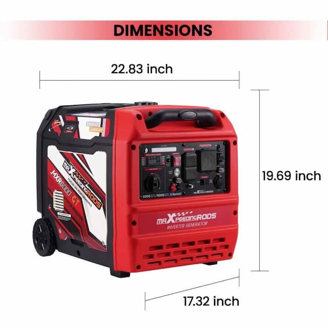 MXR6000GT dimensions 22.83 x 17.32 x 19.69 inches