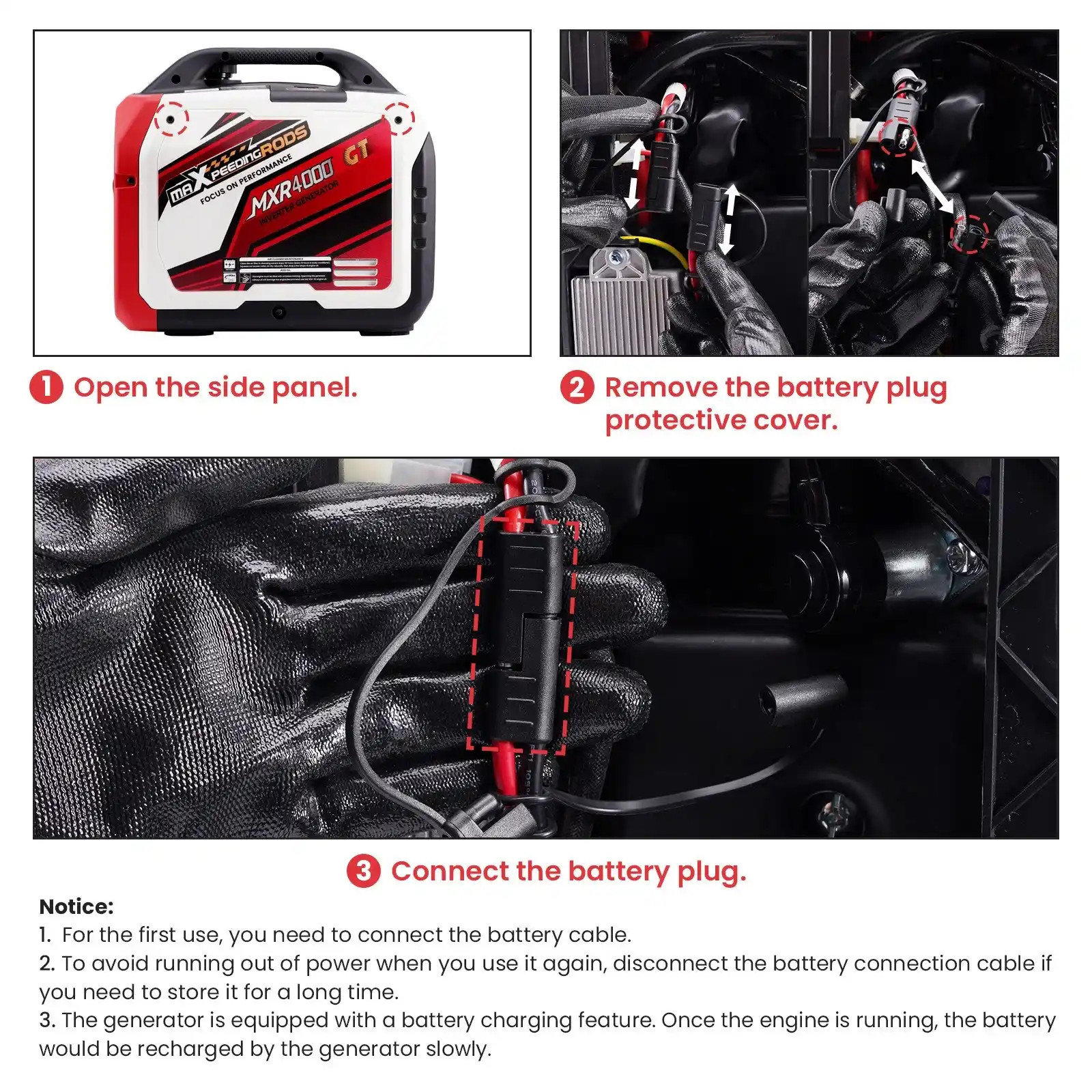 MXR4000GT 4000W Dual-Fuel Smart Inverter Generator for RVs – Electric & Bluetooth Start MXR (MaXpeedingRods)