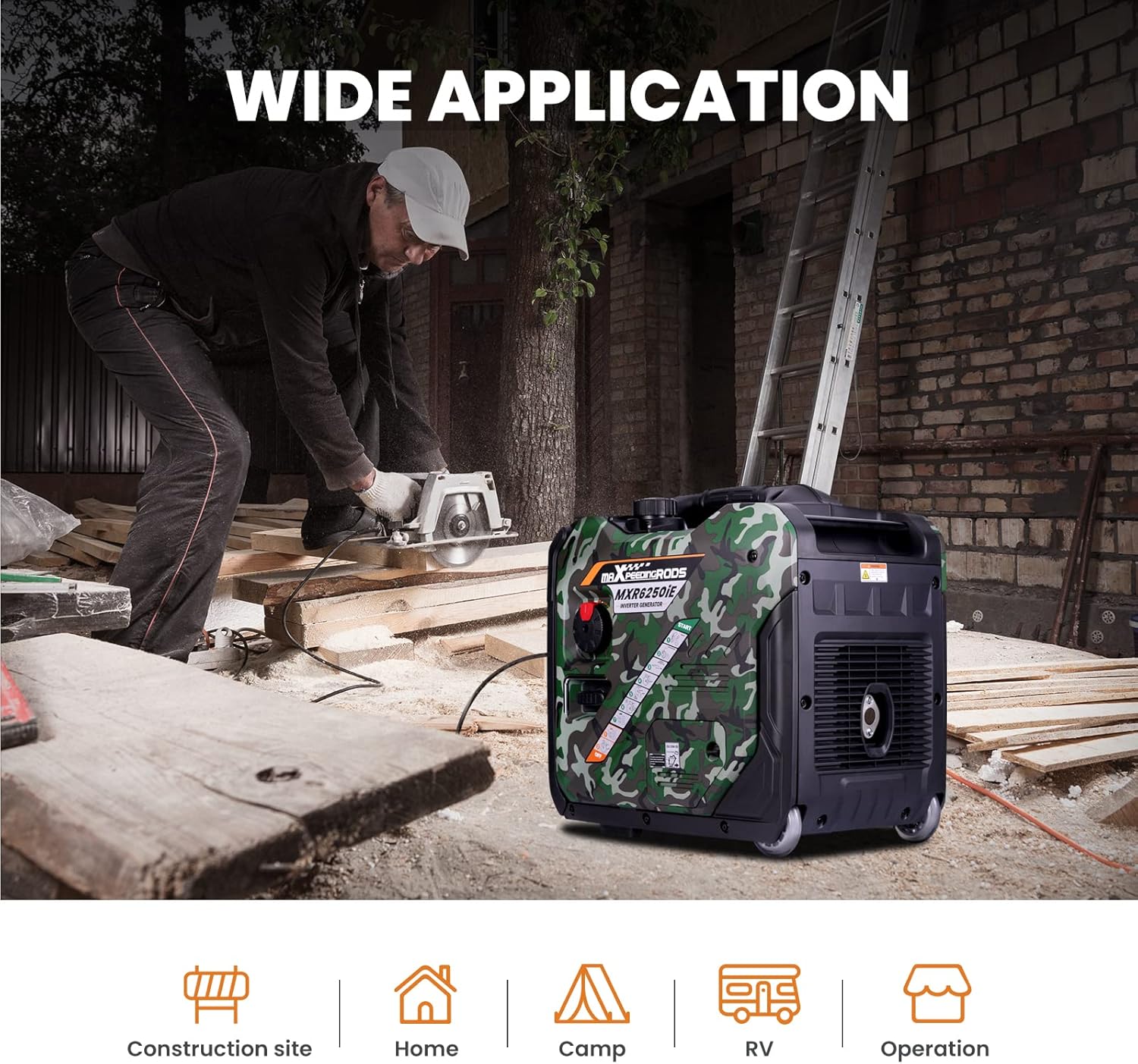 MXR6250IE 5500-Watt Portable Inverter Generator
