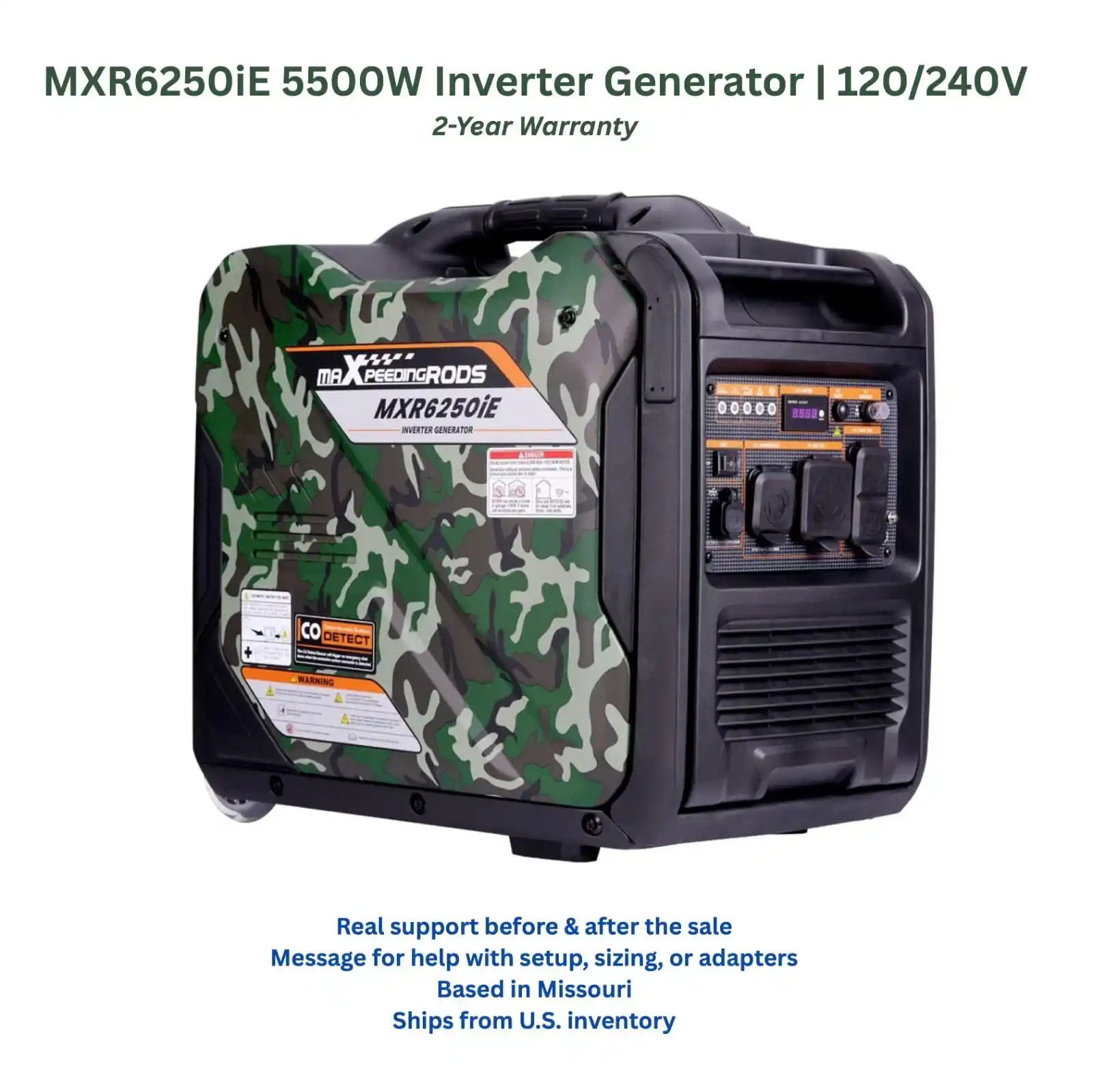 MXR6250IE 5500-Watt Portable Inverter Generator MXR (MaXpeedingRods)