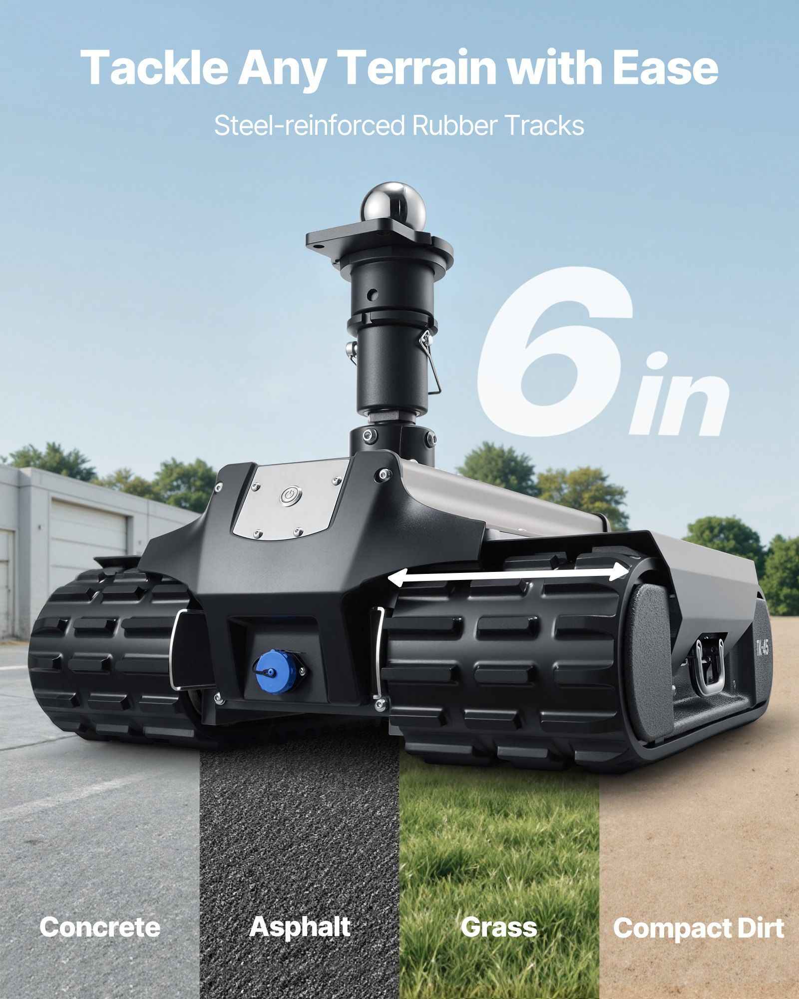 Electric Trailer Mover, 9000 lbs Max Towing Capacity, Remote-Controlled Trailer Mover with 328 ft Wireless Range, Motorised Camper Trolley Kit Fits for Camper RV Caravan Boat Trailer Jack Vevor