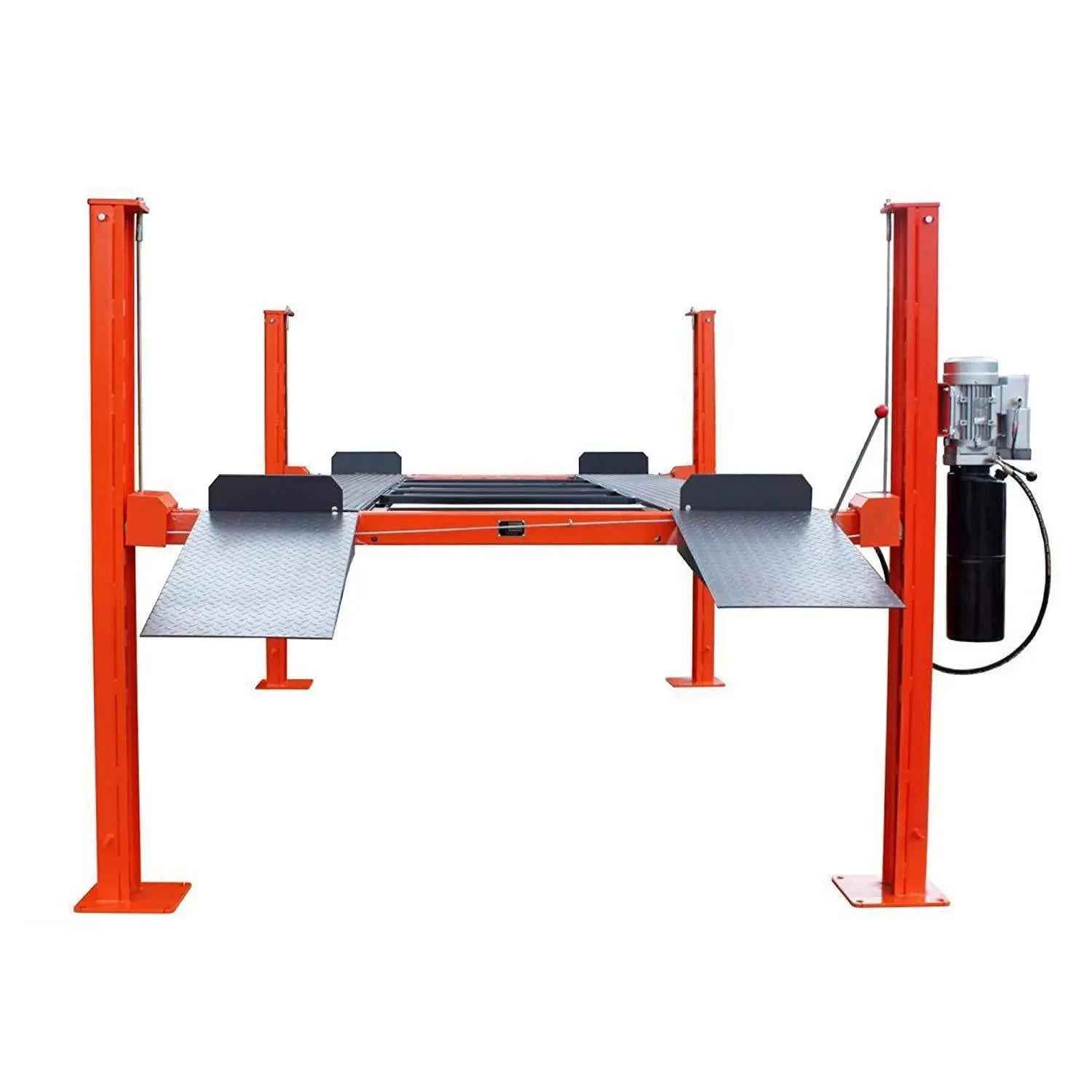 4-Post Auto Lift, 9,000 lb Lift Capacity, 77" Rise, Removable Ramp, CETL Certified Power Unit, TMG-ALF90 TMG Industrial