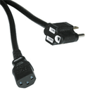 6ft Universal 16AWG Power Cord With Extra Outlet