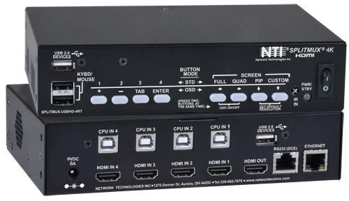 NTI SPLITMUX-USB4K-4RT