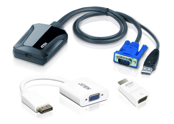 Laptop USB KVM Console Crash Cart Adapter IT Kit
