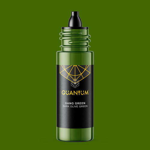Quantum Original Black & Yellow Tattoo Ink -  Gang Green 1oz.