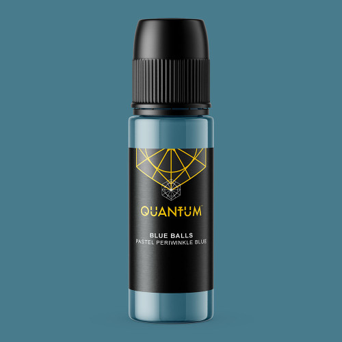 Quantum Original Black & Yellow Tattoo Ink - Blue Balls 1oz.