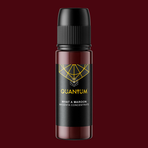 Quantum Original Black & Yellow Tattoo Ink - What a Maroon 1oz.