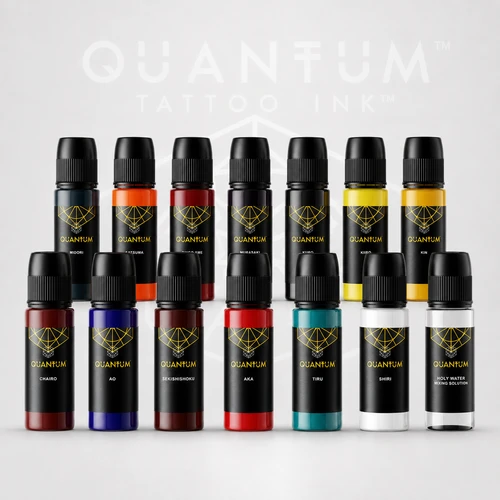 Quantum Original Black & Yellow Tattoo Ink - Ichiban full set plus Holy Water