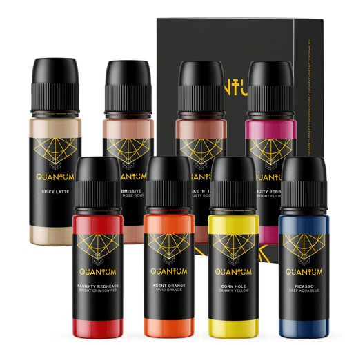 Quantum Original Black & Yellow Tattoo Ink - Anime Set