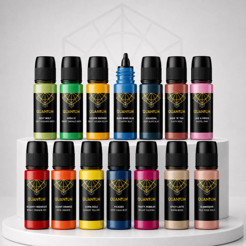 Quantum Original Black & Yellow Tattoo Ink - Anime Set