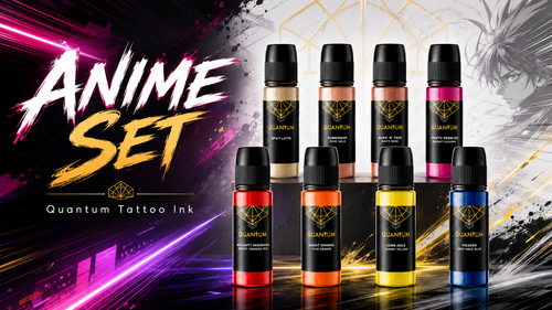 Quantum Original Black & Yellow Tattoo Ink - Anime Set