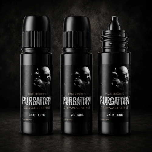 Quantum Original Black & Yellow Tattoo Ink - Paul Booth PURGATORY Set