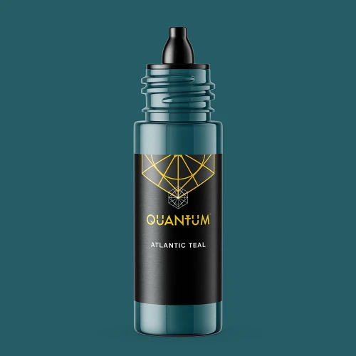 Quantum Original Black & Yellow Tattoo Ink -  Atlantic Teal 1oz.
