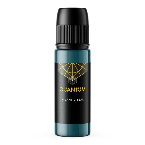 Quantum Original Black & Yellow Tattoo Ink -  Atlantic Teal 1oz.