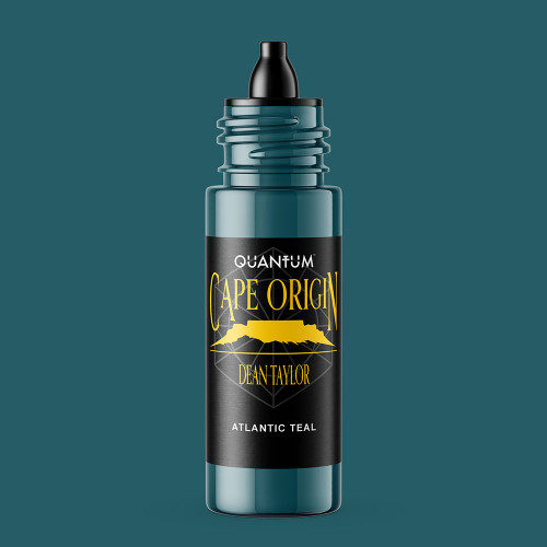 Quantum Original Black & Yellow Tattoo Ink -  Atlantic Teal 1oz.