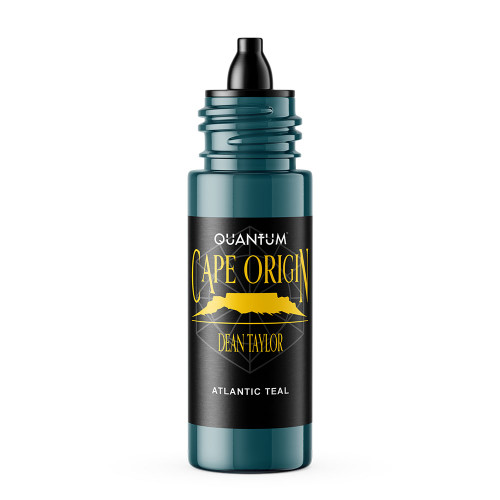 Quantum Original Black & Yellow Tattoo Ink -  Atlantic Teal 1oz.