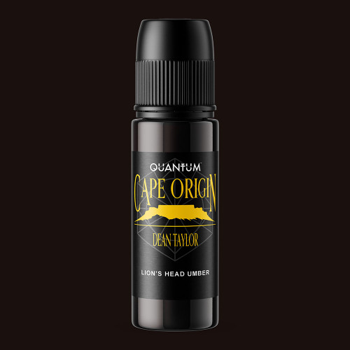 Quantum Original Black & Yellow Tattoo Ink - Lion’s Head Umber 1oz.