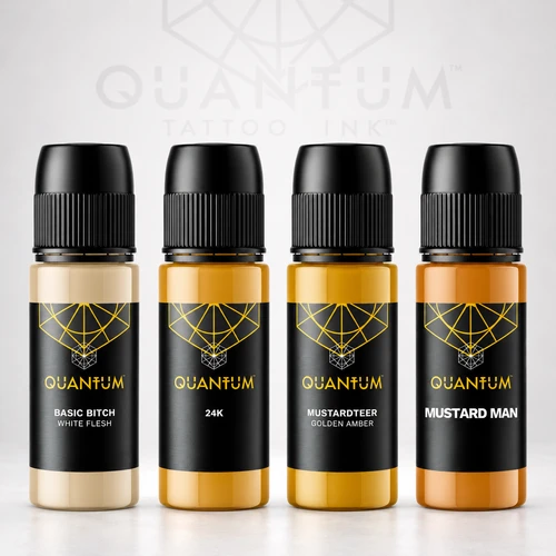 Quantum Original Black & Yellow Tattoo Ink - Gold Rush Set