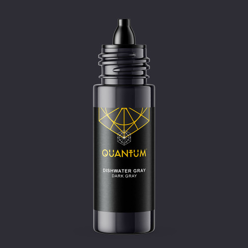 Quantum Original Black & Yellow Tattoo Ink - Dishwater Gray 1oz.