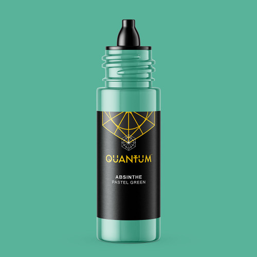 Quantum Original Black & Yellow Tattoo Ink - Absinth 1oz.