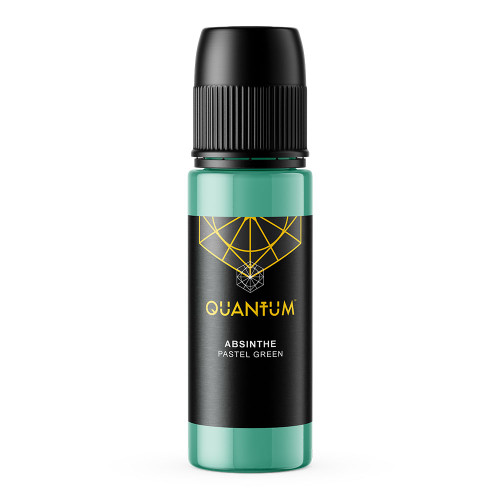 Quantum Original Black & Yellow Tattoo Ink - Absinth 1oz.