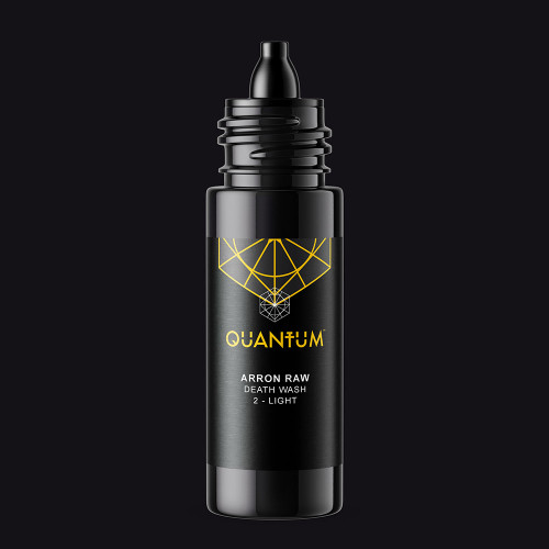 Quantum  Original Black & Yellow Tattoo Ink - Arron Raw - Skull & Bones - Death Wash 2 Light Quantum  Original Black & Yellow Tattoo Ink - Arron Raw - Skull & Bones - Death Wash 2 Light
