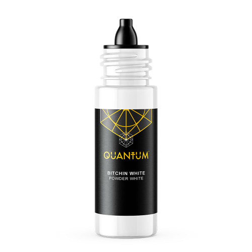 Quantum Original Black & Yellow Tattoo Ink -  Bitchin White 1oz. & 4oz.