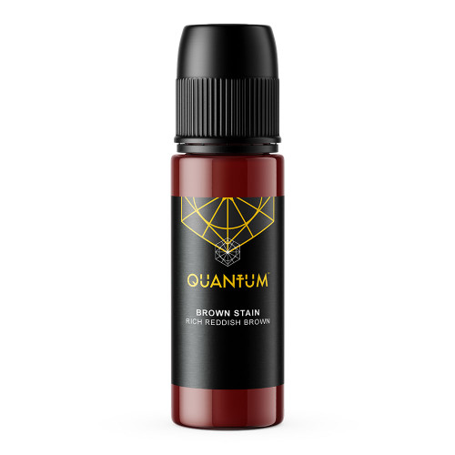 Quantum Original Black & Yellow Tattoo Ink -  Brown Stain 1oz.