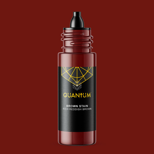 Quantum Original Black & Yellow Tattoo Ink -  Brown Stain 1oz.