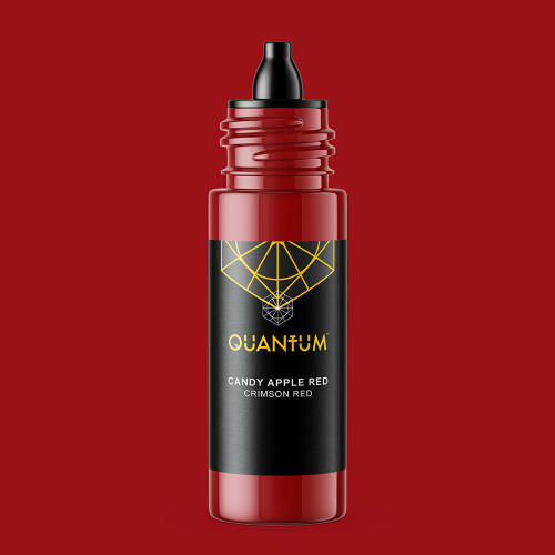 Quantum Original Black & Yellow Tattoo Ink - Candy Apple Red 1oz.