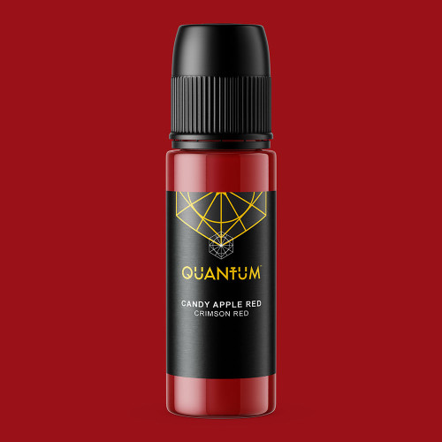 Quantum Original Black & Yellow Tattoo Ink - Candy Apple Red 1oz.
