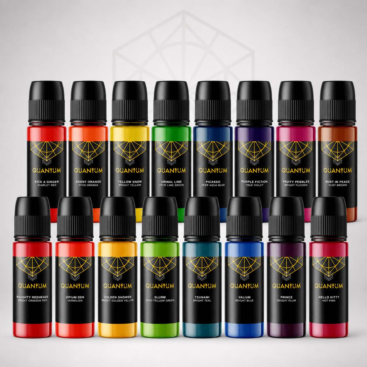 16 Bright Color Set - Vibran Tattoo ink -