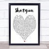 Shotgun George Ezra Heart Song Lyric Music Wall Art Print