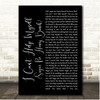 Four Tops I Can't Help Myself (Sugar Pie, Honey Bunch) Black Script Song Lyric Print