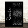 Il Divo Somewhere Black Script Song Lyric Print