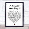 A Million Love Songs Take That Heart Song Lyric Music Wall Art Print