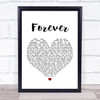 Aaron Lewis Forever Heart Song Lyric Music Wall Art Print