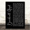 John Cafferty Boardwalk Angel Black Script Song Lyric Print