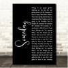 Josh Heinrichs Someday Black Script Song Lyric Print