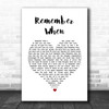 Alan Jackson Remember When Heart Song Lyric Music Wall Art Print