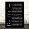 Kenny Loggins Return To Pooh Corner Black Script Song Lyric Print